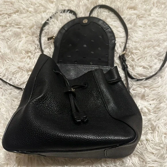 Kate Spade Leila Medium Flap Backpack in Black